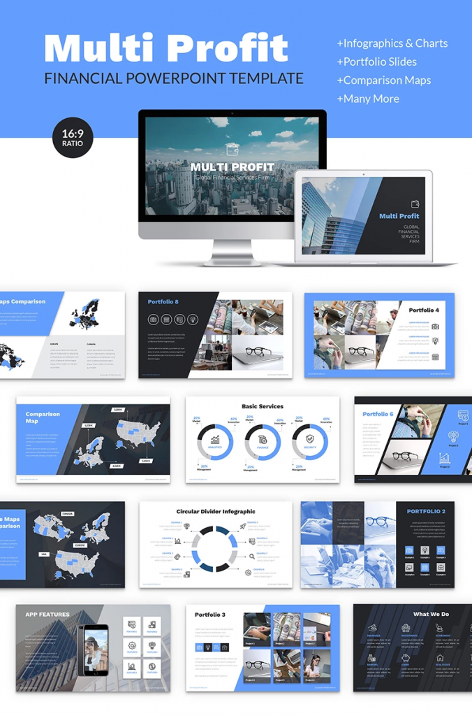 Multi Profit Financial Company Presentation PPT PowerPoint Template