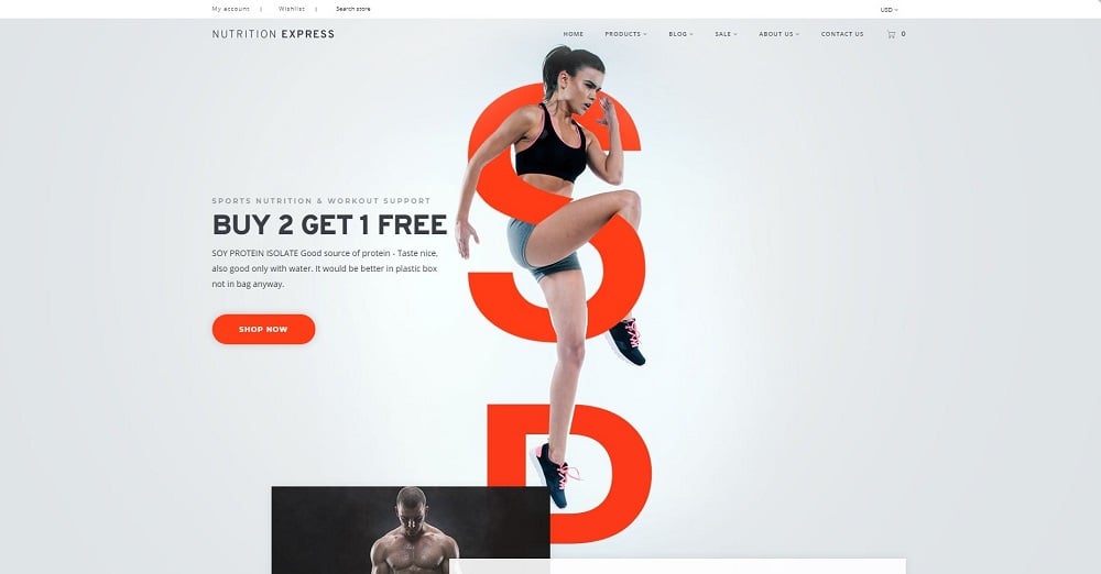 Nutrition Store Responsive Shopify Theme