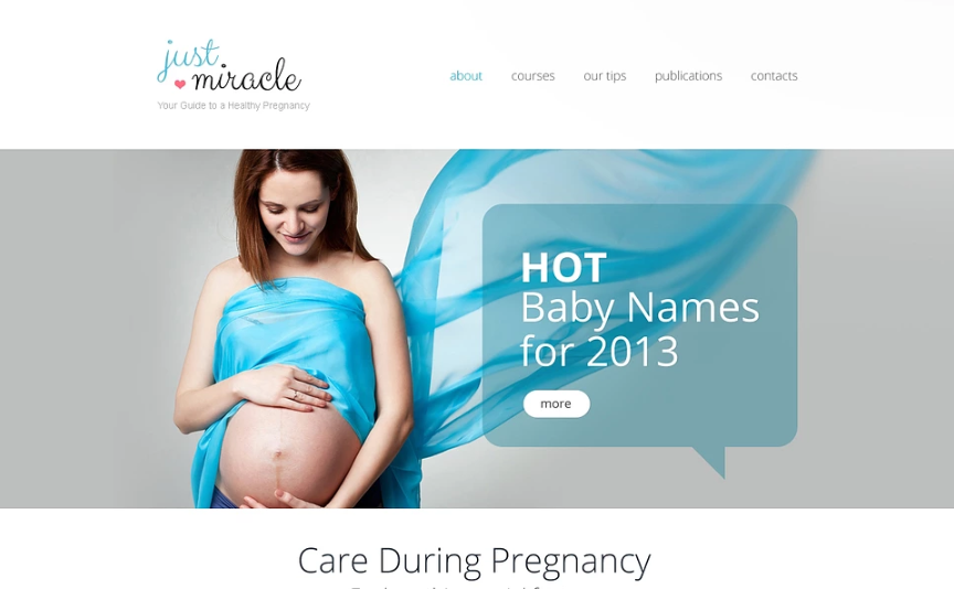 Pregnancy Responsive Website Template
