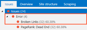 broken links