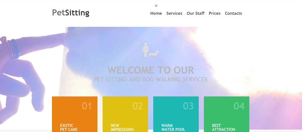Pet Sitting Website Template