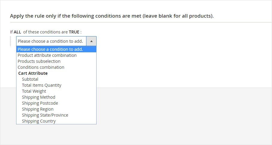 Set Checkout Form Rule and Condition