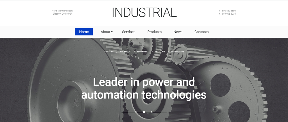 Industrial Technology Website Template