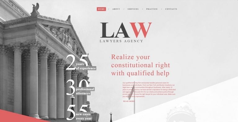 Top 40 Law HTML Website Templates