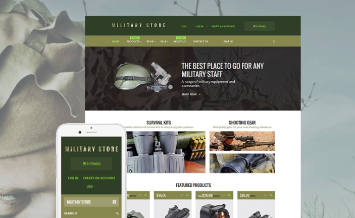 Military Shopify Theme