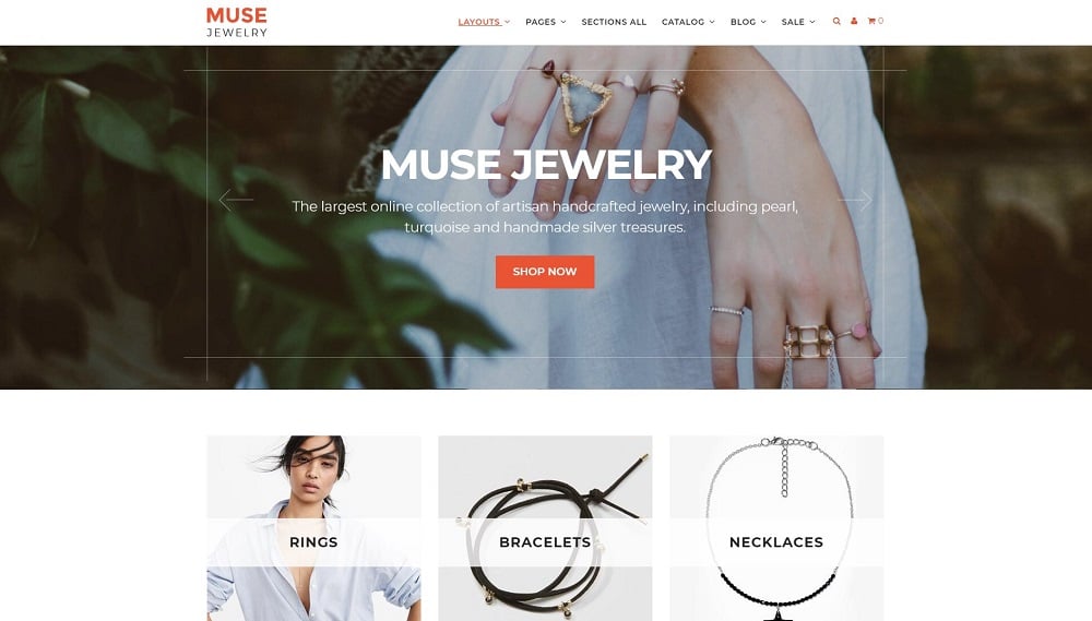Muse Jewellery Fashion Responsive Shopify Theme