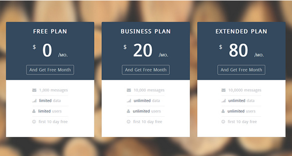 Pricing Table HTML