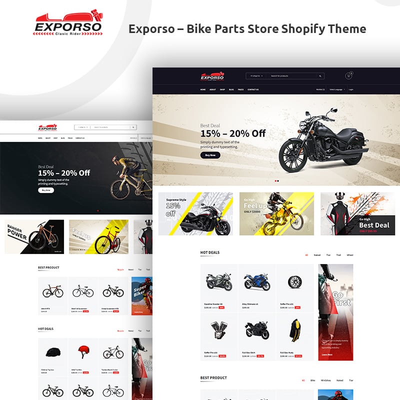 Bike Parts Store Shopify Theme