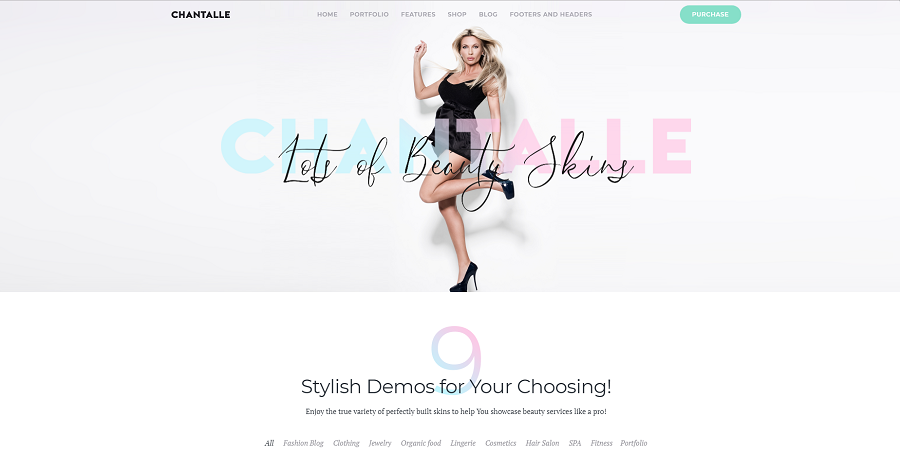 Chantalle - Multipurpose Woman Fashion Elementor WordPress Theme
