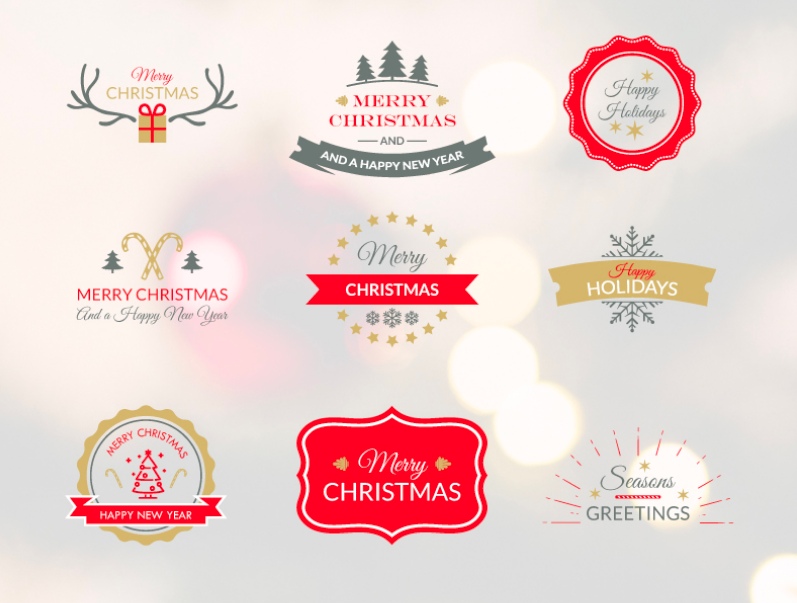 Christmas Badges Pack