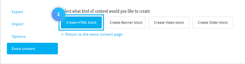 create html block