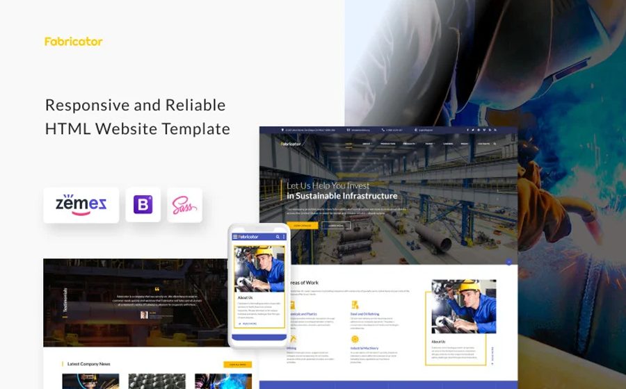 fabricator-industrial-company-multipage-website-template