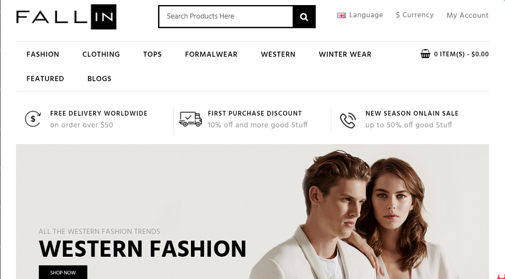 Fallin - Fashion Store OpenCart Template