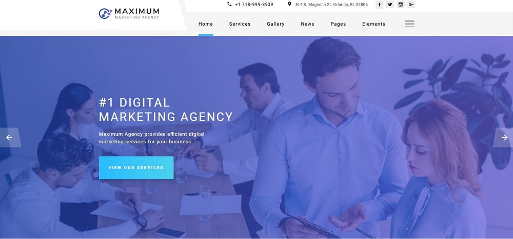 Maximum - Efficient Digital Agency Multipage HTML Website Template