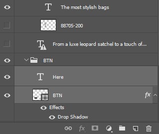 select both text layer