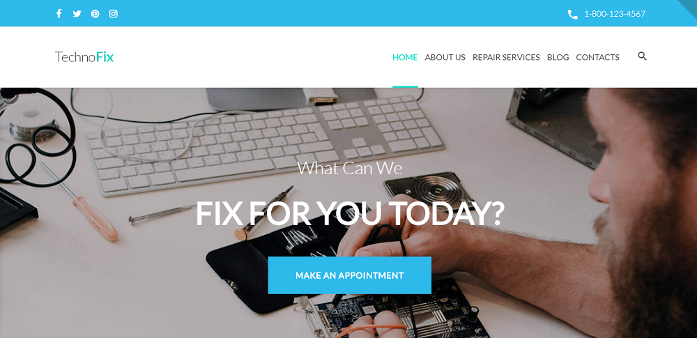 TechnoFix - Tech Repair Company Responsive WordPress Theme