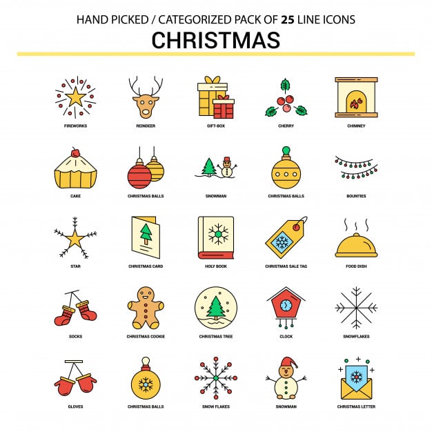 Christmas Icons Graphics by Freepik