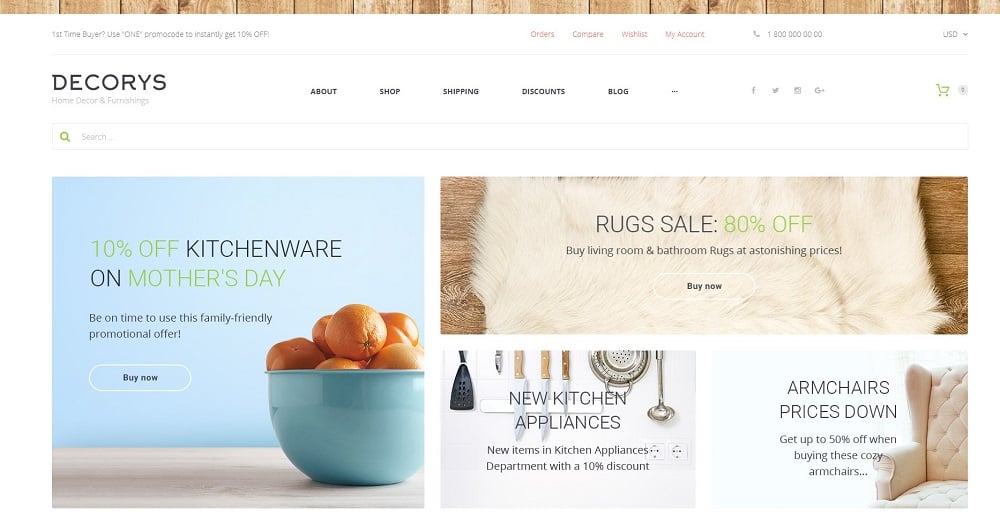 Decorys - Home Decor & Furnishing Online Supermarket WooCommerce Theme