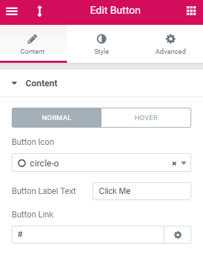 jetelements button content menu tab