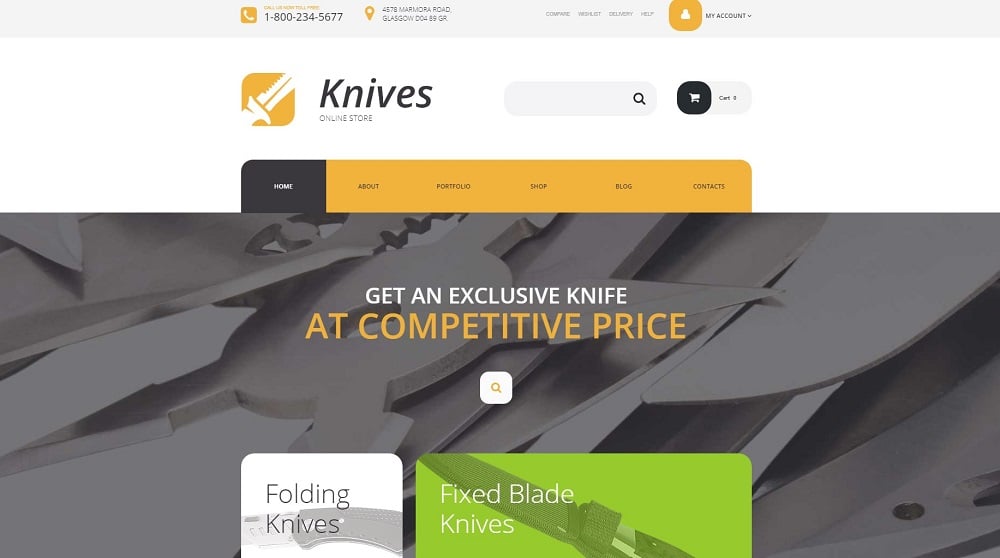 Knives Store WooCommerce Theme