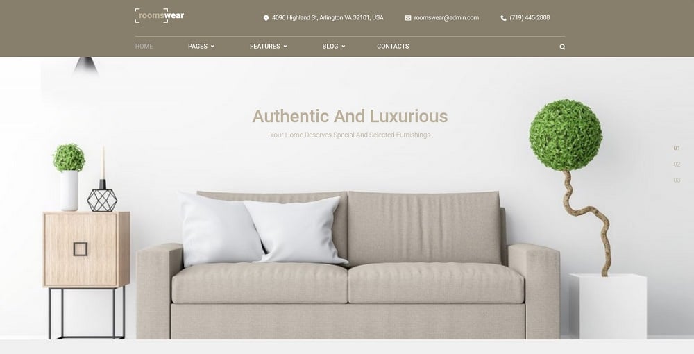 Roomswear - Furniture Elementor WordPress Theme