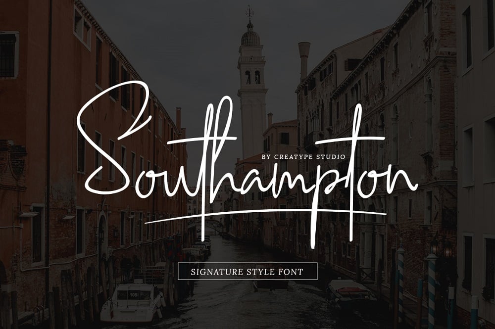 Southampton İmza Stili Yazı Tipi