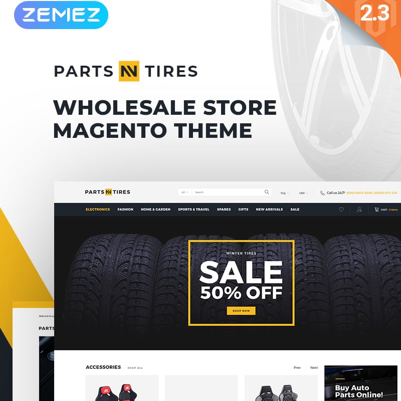 Car Tuning Clean Responsive Magento Theme