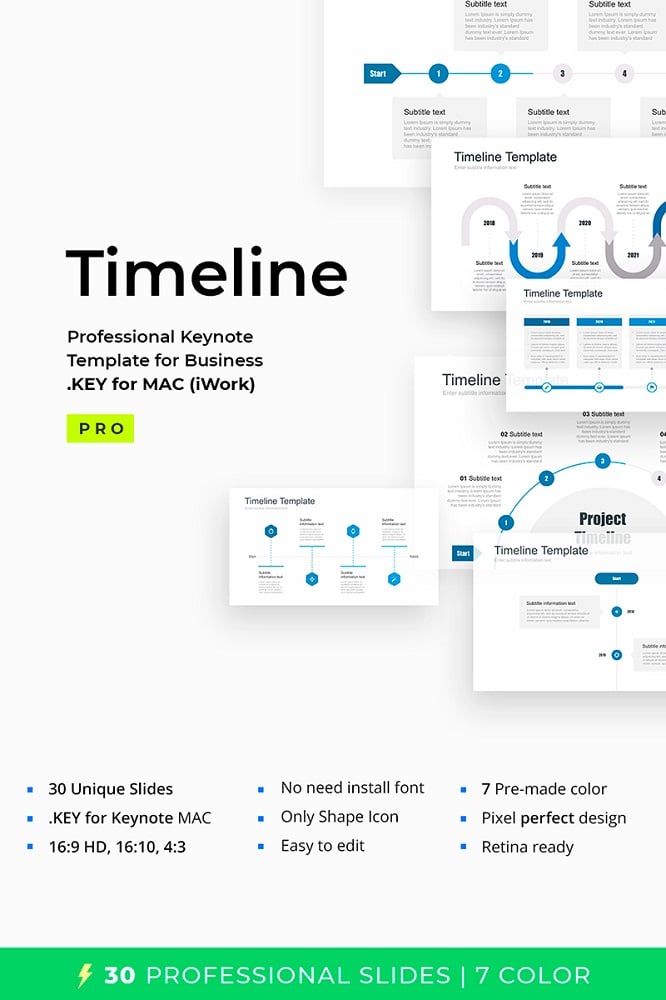 Timeline Pack for Keynote Template