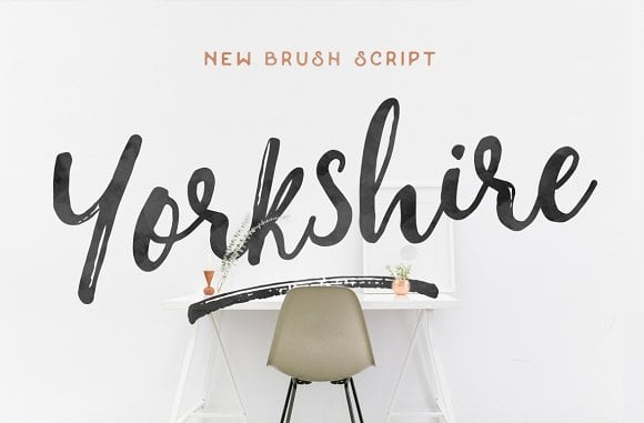Yorkshire - Brush Script Font