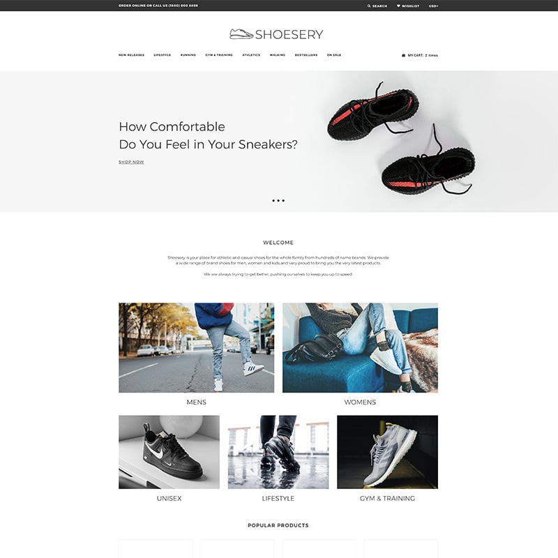 Shoe Store Clean Shopify Theme
