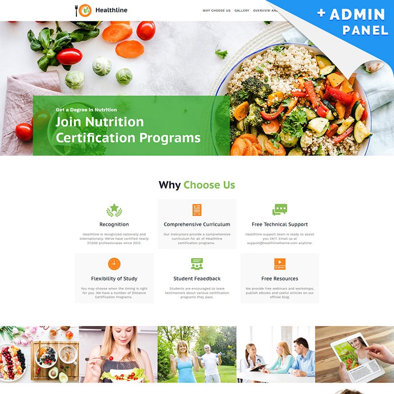 Nutrition Landing Page Template