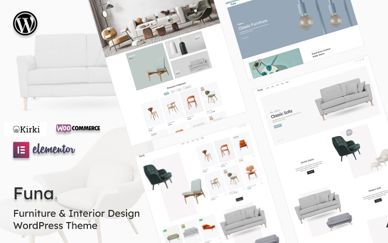 Funa - Furniture & Interior Design WooCommerce Theme.