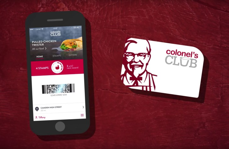 KFC’s loyalty app- Colonel’s Club