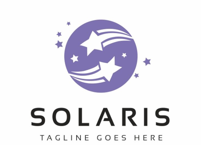 solaris s letter logo template