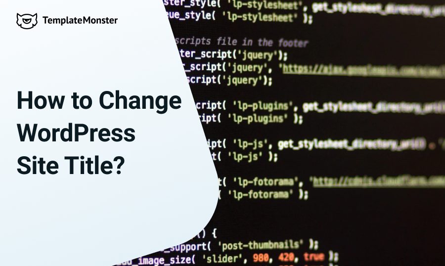 change wordpress site title 