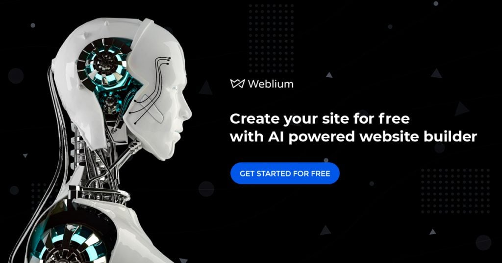 Weblium Artificial Intelligence Website Builder