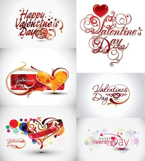 valentine day word theme