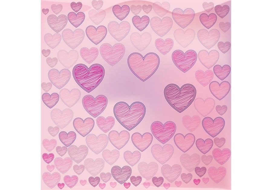 Valentine Hearts Background Vector