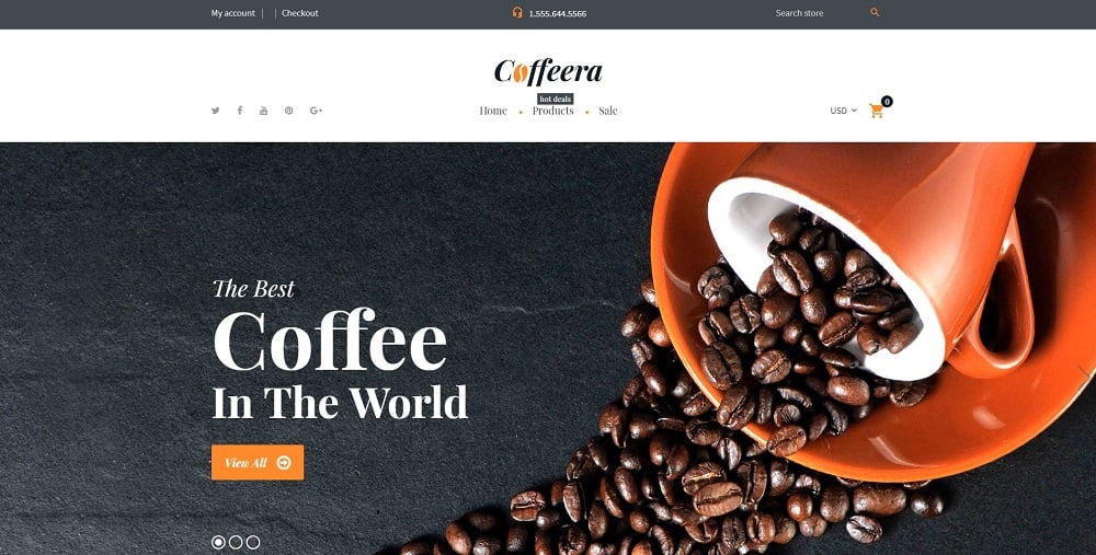 Coffeera - Coffee Shop Ready-to-Use Clean Shopify Theme