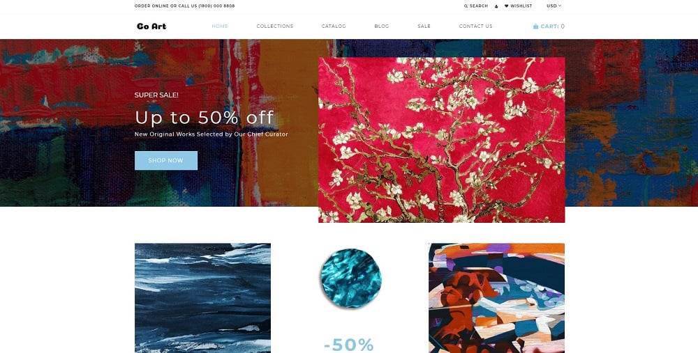 Go Art - Art Clean Creative Shopify Theme