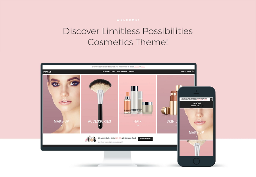 Imagus - Cosmetics Store ECommerce Modern Elementor WooCommerce Theme