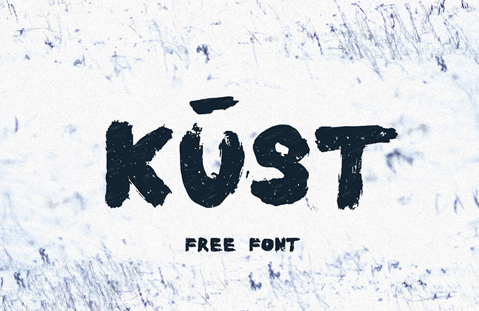 KUST Free Brush Font.