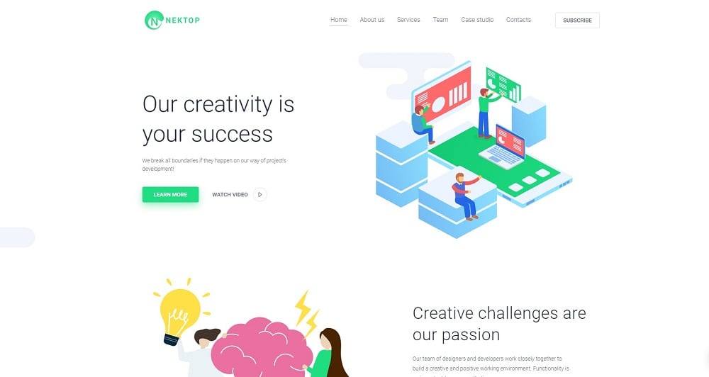 Nektop - Design Studio Multipurpose Creative Elementor WordPress Theme