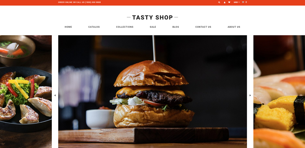 Tasty Shop - Food & Restaurant Clean Shopify Theme