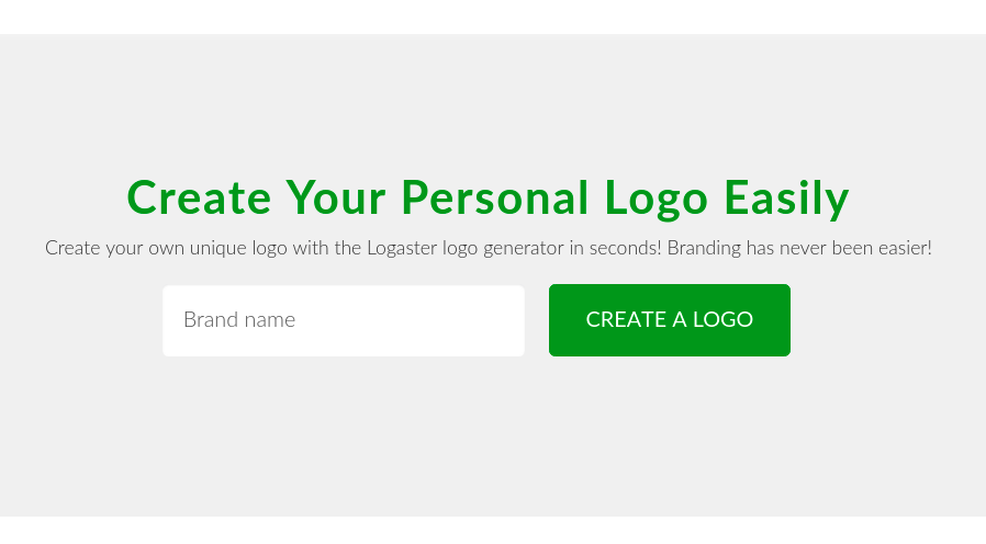 click “Create logo