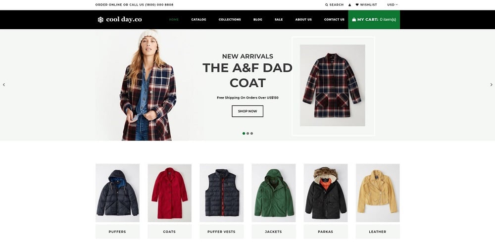 Cool Day.Co - Outerwear Store Shopify Theme