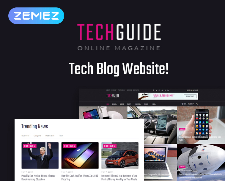 Techguide - Tech Blog Elementor WordPress Theme