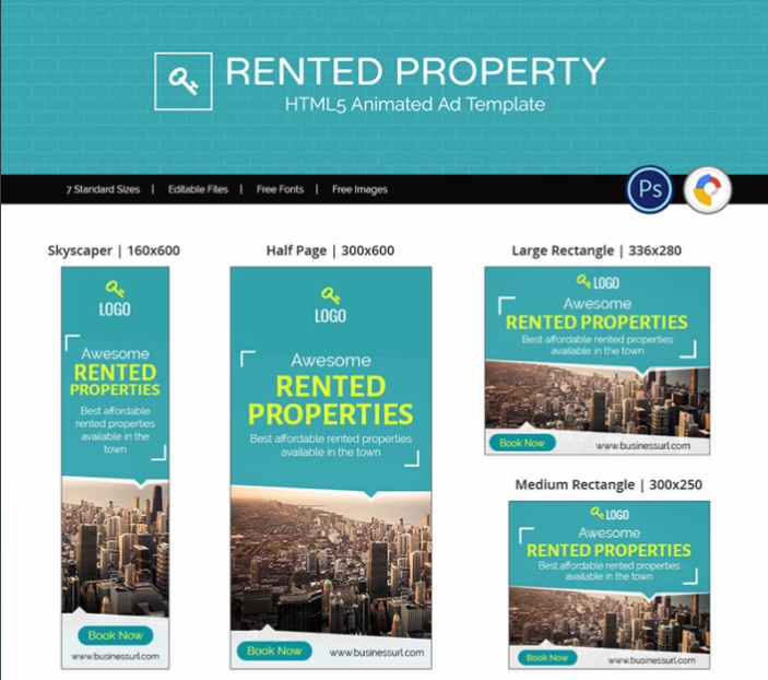 Real Estate Rented Property Ad Animation Banner