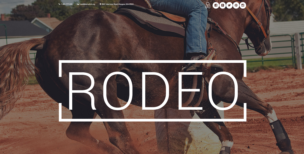 Rodeo Arena WordPress Theme