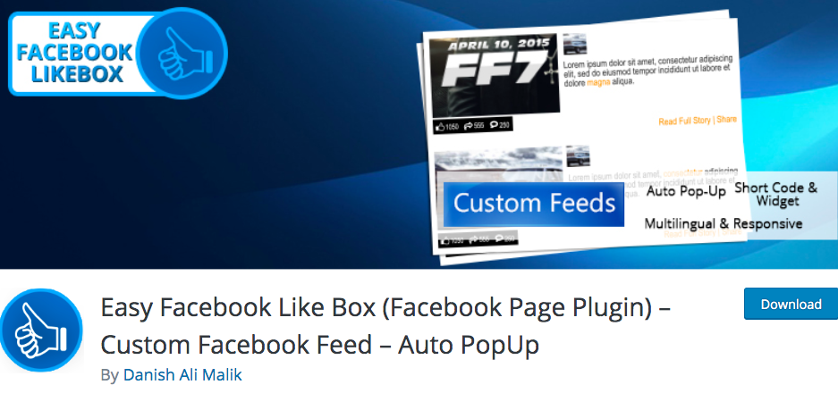 Easy Facebook Like Box